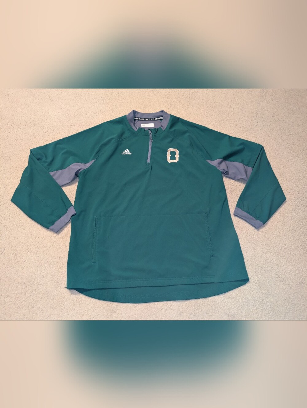 Adidas Green Quarter-Zip Pullover
